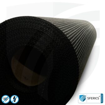 Abschirmendes Armierungsgewebe ARM40 | HF Schirmdämpfung gegen Elektrosmog bis zu 23 dB | Unter Putz und zur Verlegung. 90 cm Breite.