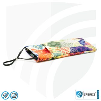 Handyhülle eWall für das Smartphone | Unikat im Design FELIX.ROSE | Anti Elektrosmog inkl. 5G | 3in1 Schutz inkl. RFID Blocker | Handytasche für iPhone, Android, ... | XL