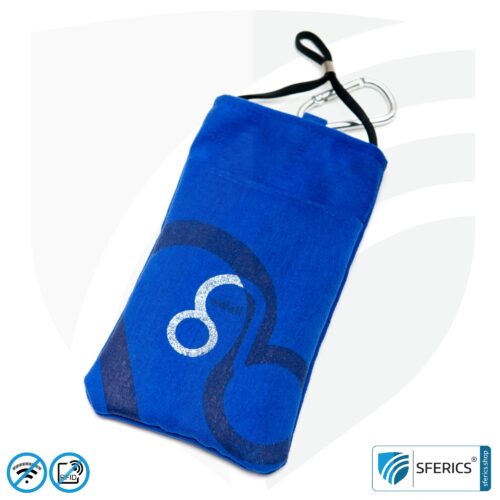 Handyhülle eWall für das Smartphone | KÖNIGSBLAU | Anti Elektrosmog inkl. 5G | 3in1 Schutz inkl. RFID Blocker | Handytasche für iPhone, Android, ...