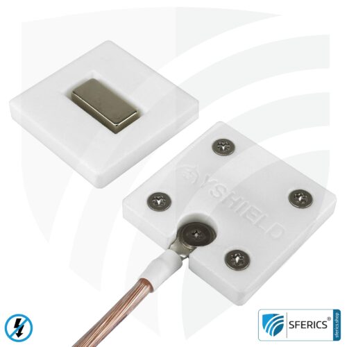 Mobile Erdungsplatte | zur Erdung von Baldachin, Bodenunterlage, Zelt, Schlafsack, Bettwäsche, Decke, u.v.m. | GCM