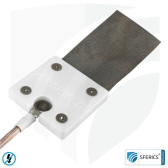 Mobile Erdungsplatte | zur Erdung von Baldachin, Bodenunterlage, Zelt, Schlafsack, Bettwäsche, Decke, u.v.m. | GCV