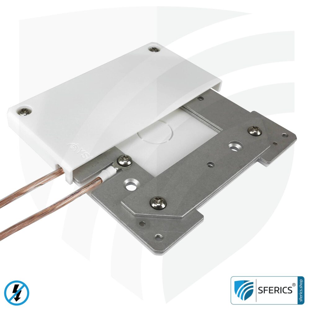 Erdungsgehäuse, stationär | Erdung abgeschirmter Flächen | Innenräume und Außenbereich 120 x 120 mm