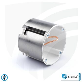 Geschirmte Hohlwanddose, tief | 59 mm | Installationsdose im Tockenbau, als Abzweigdose oder Schalterdose | halogenfrei