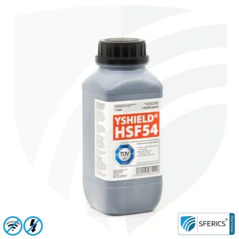 Abschirmfarbe HSF54 | HF Schirmdämpfung gegen Elektrosmog bis zu 90 dB bei 40 GHz | Klassiker von YSHIELD | TÜV SÜD zertifiziert | Effektiv bei 5G!