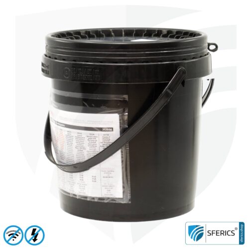 Abschirmfarbe HSF64 | HF Schirmdämpfung gegen Elektrosmog bis zu 93 dB bei 40 GHz | Ohne Konservierungsmittel » ideal für Allergiker | TÜV SÜD zertifiziert | Effektiv bei 5G!