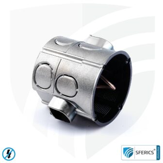 Geschirmte Unterputz Gerätedose, tief | 61 mm | Installationsdose unter Putz, als Abzweigdose oder Schalterdose