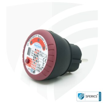 TESTAVIT SCHUKI 1 LCD | Steckdosen Sockel Tester mit FI Auslösung | Schneller Check der Erdung, Verdrahtung und FI Schutzschalter.