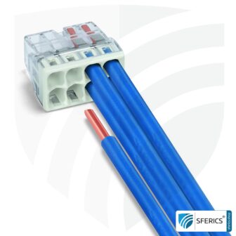 WAGO Compact Steckklemmen bzw. Verbindungsdosenklemmen | Modell 2273-208 | für 8 eindrähtige Leiter | 50 Stück | Alternative zur Lüsterklemme