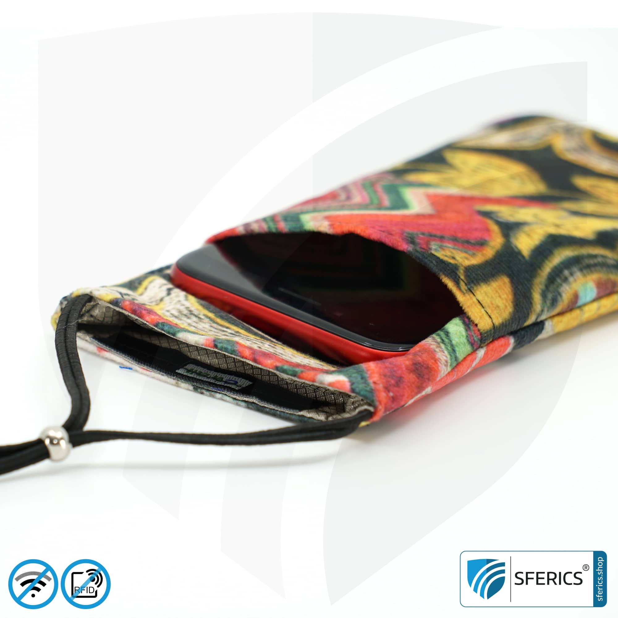 Handyhülle eWall für das Smartphone | Unikat im Design FARBEN.PRACHT | Anti Elektrosmog inkl. 5G | 3in1 Schutz inkl. RFID Blocker | Handytasche für iPhone, Android, ... 4 Handyhülle eWall für das Smartphone | Unikat im Design FARBEN.PRACHT | Anti Elektrosmog inkl. 5G | 3in1 Schutz inkl. RFID Blocker | Handytasche für iPhone, Android, ... | XL