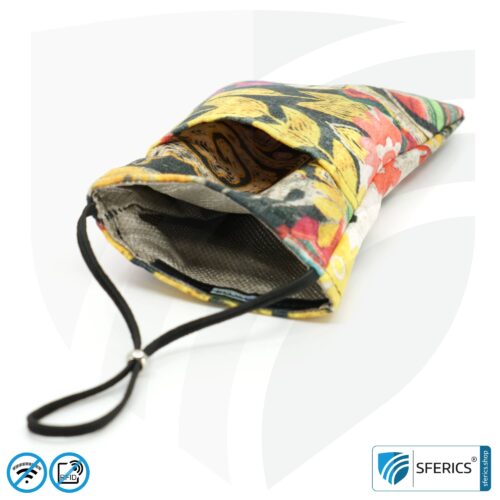 Handyhülle eWall für das Smartphone | Unikat im Design FARBEN.PRACHT | Anti Elektrosmog inkl. 5G | 3in1 Schutz inkl. RFID Blocker | Handytasche für iPhone, Android, ... | XXL