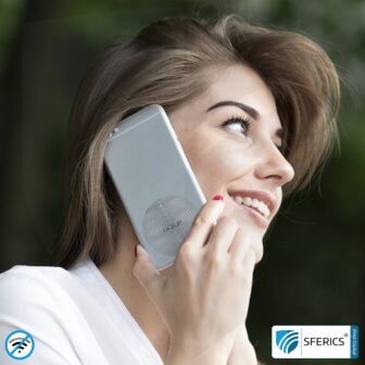 FAZUP Antennen Patch | SILBER | Innovative Technologie gegen Elektrosmog | Schützt vor unnötig hoher Bestrahlung durch’s eigene Mobiltelefon | Keine Esoterik oder Harmonisierung. Reduktion ist messbar!
