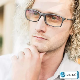 Anti Blaulicht und Blendschutz Computer Brille DYNAMIC von PROSPEK | hochwertige Brille für die vielen Stunden pro Tag am PC, Smartphone, Tablet, Fernseher, LED-Licht, ...