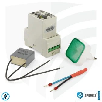 Netzabkoppler Ultima 8 | für Standbygeräte wie z.B. Rolladensteuerungen | inklusive Prüf-LED, Netzfilter x25 und Grundlastwiderstand