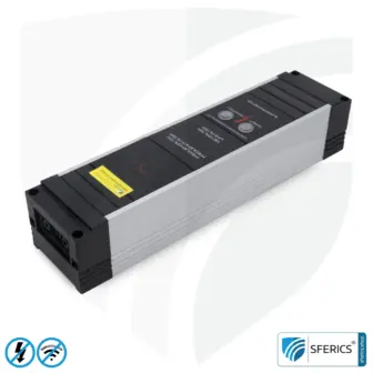 Powerline Filter für erdbaren Baldachin, Zelt und Schlafsack | Schirmungsbereich von 2 bis 68 MHz | Dämpfung von Powerline (PLC / DLAN) Frequenzen aus dem Erdungskabel