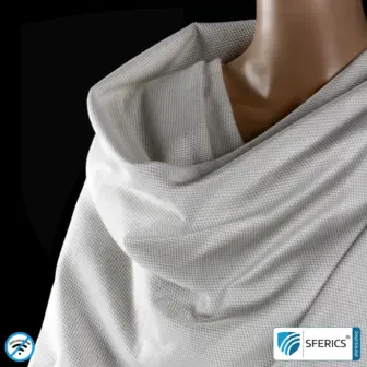 ANTIWAVE abschirmendes Tuch zum Umhängen | Schutz vor Elektrosmog HF mit Wirkungsgrad über 99,9 % (Handy, WLAN, LTE) | 5G ready! Vector.