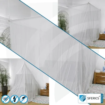 Abschirmender Baldachin Elektrosmog PRO light | 3 Varianten | EMF Abschirmung bis 99,99 % (42 dB). Erdbar. Wirkungsvoll gegen 5G!