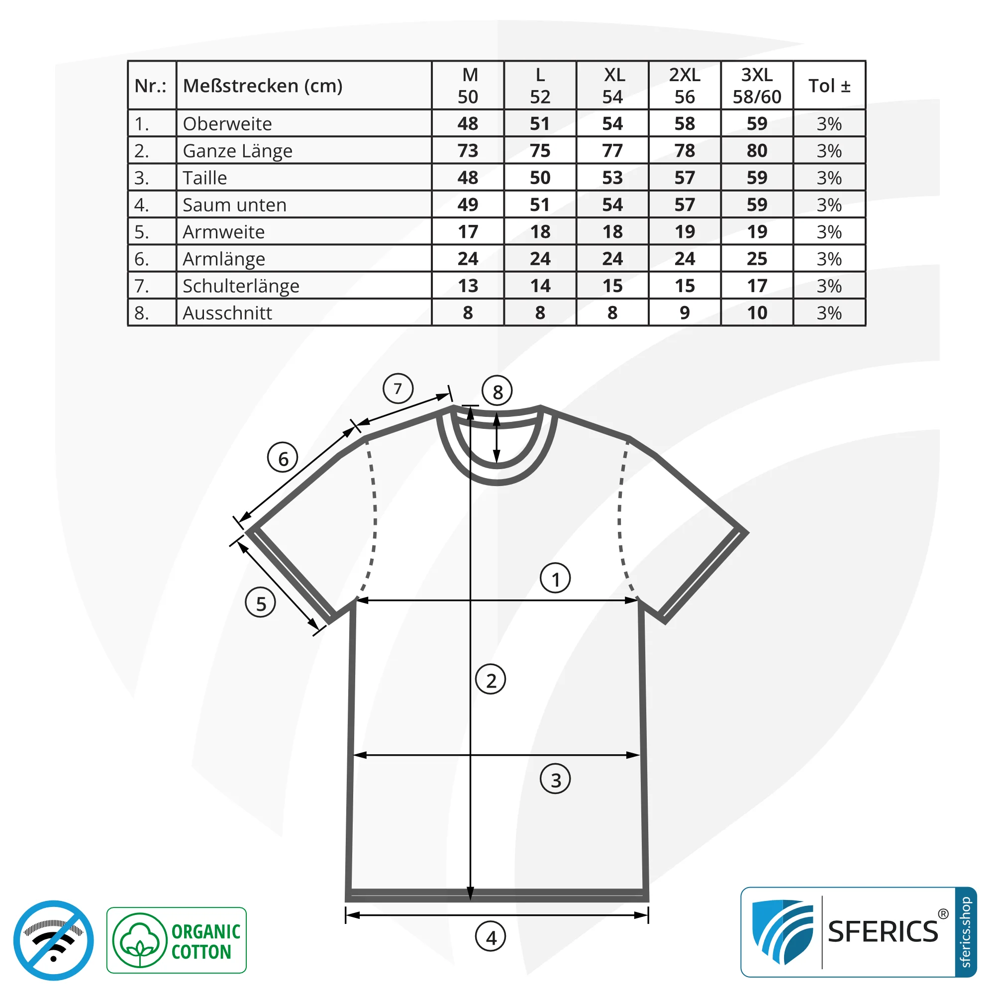 Abschirmendes ANTIWAVE Shirt für Herren | Schutz bis zu 30 dB vor HF Elektrosmog (Handy, WLAN, LTE) | Ideal für elektrosensible Menschen 4 Abschirmendes ANTIWAVE Shirt für Herren | Schutz bis zu 30 dB vor HF Elektrosmog (Handy, WLAN, LTE) | Ideal für elektrosensible Menschen