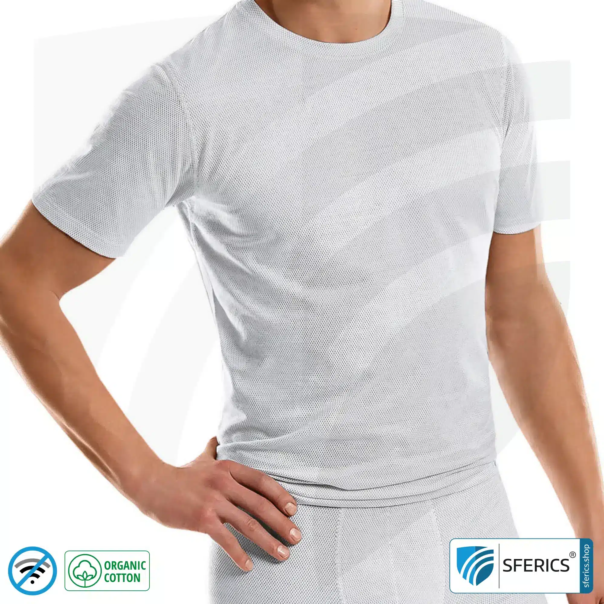 Abschirmendes ANTIWAVE Shirt für Herren | Schutz bis zu 30 dB vor HF Elektrosmog (Handy, WLAN, LTE) | Ideal für elektrosensible Menschen 2 Abschirmendes ANTIWAVE Shirt für Herren | Schutz bis zu 30 dB vor HF Elektrosmog (Handy, WLAN, LTE) | Ideal für elektrosensible Menschen