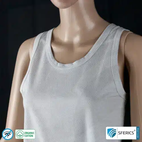 Abschirmendes ANTIWAVE Tank-Top für Damen | Schutz bis zu 30 dB vor HF Elektrosmog (Handy, WLAN, LTE) | Ideal für elektrosensible Menschen