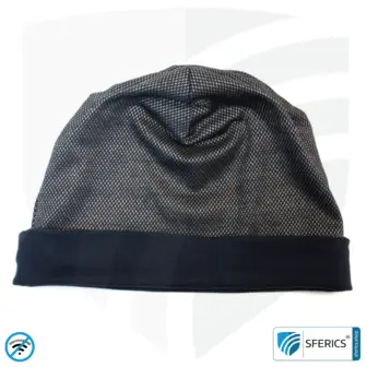 ANTIWAVE abschirmende Mütze Beany | Schutz vor Elektrosmog HF mit Wirkungsgrad bis 99,9 % (Handy, WLAN, LTE) | 5G ready!
