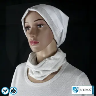 Abschirmender, elastischer ANTIWAVE Schlauchschal Scarf | Schutz vor Elektrosmog HF mit Wirkungsgrad bis 99,9 % | Abschirmstoff mit Silber für antibakterielle Wirkung durch Silberionen 20 ANTIWAVE abschirmender, elastischer Schlauchschal Scarf | Schutz vor Elektrosmog HF mit Wirkungsgrad bis 99,9 % | Abschirmstoff mit Silber für antibakterielle Wirkung durch Silberionen