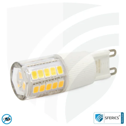 5,5 Watt LED G9 | Hell wie 41 Watt, 485 Lumen | CRI 95 | flimmerfrei | warmweiß | Alternative zu Hochvolt Halogen G9