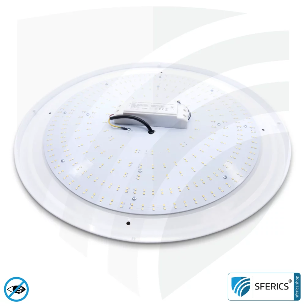 LED Vollspektrum Deckenleuchte SUNNY mit Fernbedienung | bis 4000 Lumen, dimmbar | bis 5900 Kelvin, farbveränderbar | CRI 95 | traumhaftes Licht im Wohnzimmer und Homeoffice