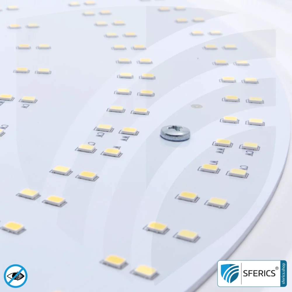 LED Vollspektrum Deckenleuchte SUNNY mit Fernbedienung | bis 4000 Lumen, dimmbar | bis 5900 Kelvin, farbveränderbar | CRI 95 | traumhaftes Licht im Wohnzimmer und Homeoffice