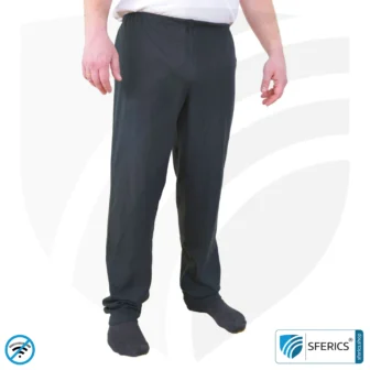 Abschirmende Unterhose, schwarz | Schutz bis 40 dB vor HF Elektrosmog (Handy, WLAN, LTE) | strapazierfähig, aus Black-Jersey Abschirmstoff | 5G ready!
