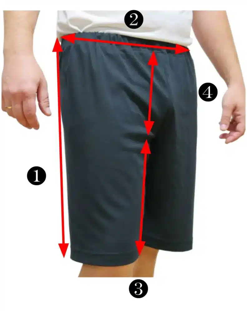 Abschirmende Shorts Größen