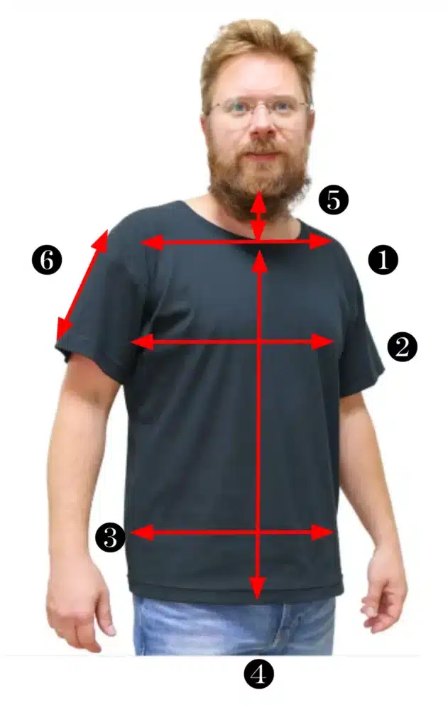 Abschirmendes T-Shirt Größen