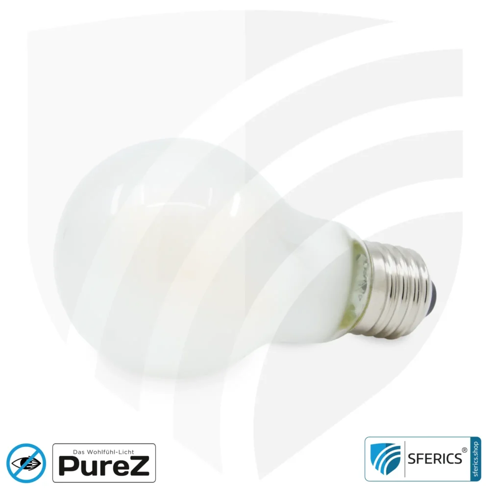 4,2 Watt LED Filament Pure-Z NEO | Hell wie 38 Watt, 400 Lumen | CRI 97 | flimmerfrei | warmweiß | E27 | matt