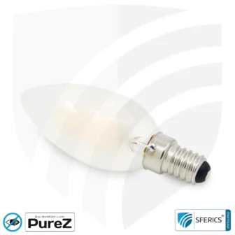 4 Watt LED Filament Kerze Pure-Z NEO | Hell wie 38 Watt, 400 Lumen | CRI 97 | flimmerfrei | warmweiß | E14 | matt