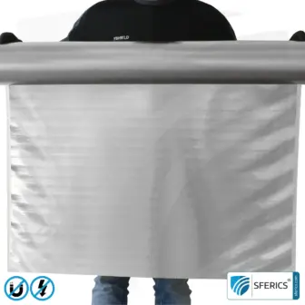 Magnetfeld Abschirmfolie M6L-9X | sechslagige Folie zur wirkungsvollen Schirmdämpfung von Magnetfeldern | 90 cm Breite